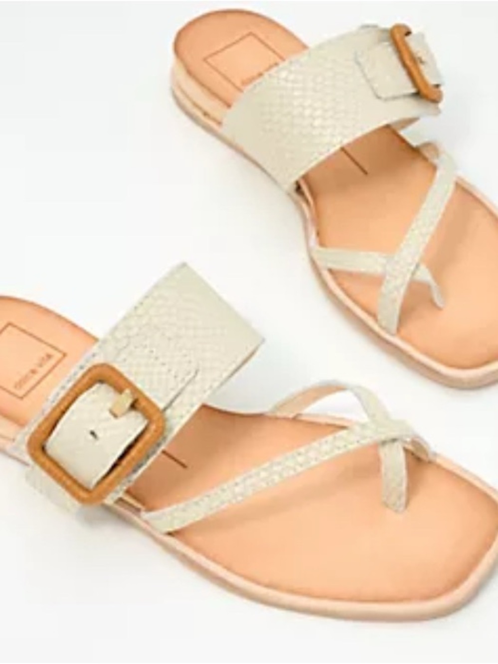 NWT Dolce Vita natural Buckle Strap Sandals
